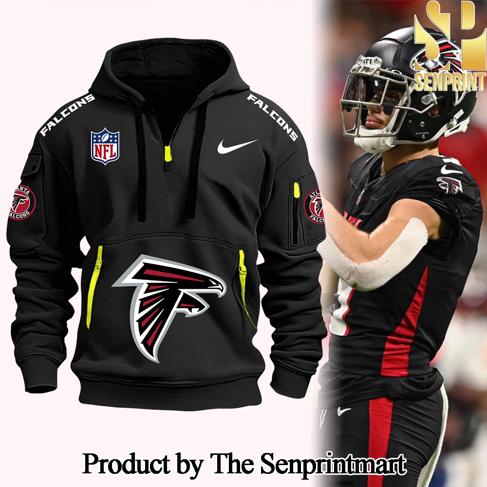 Atlanta Falcons New Black For Sport Fans All Over Printed Hoodie SEN1140