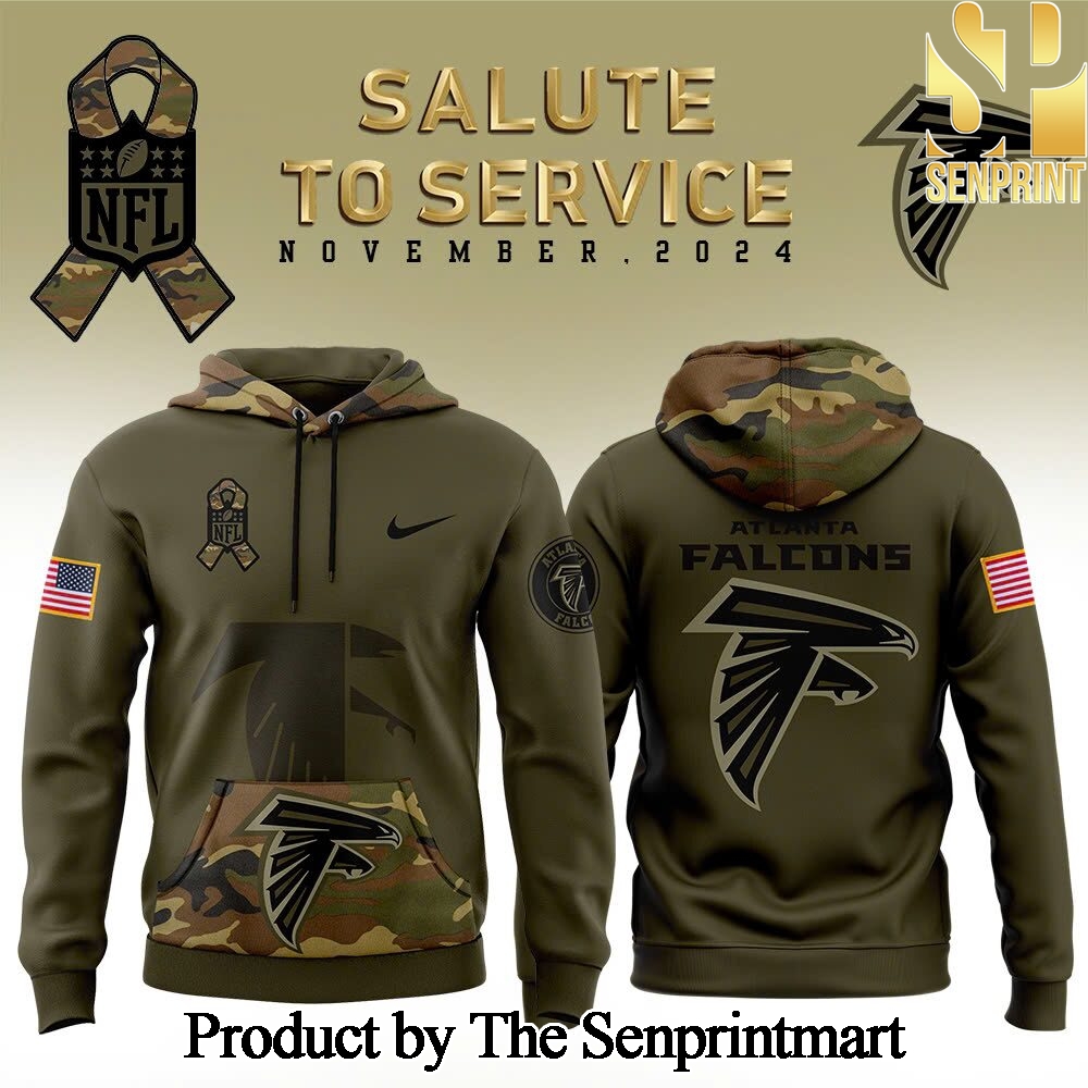 Atlanta Falcons Salute to Service For Sport Fans 3D Hoodie SEN1113