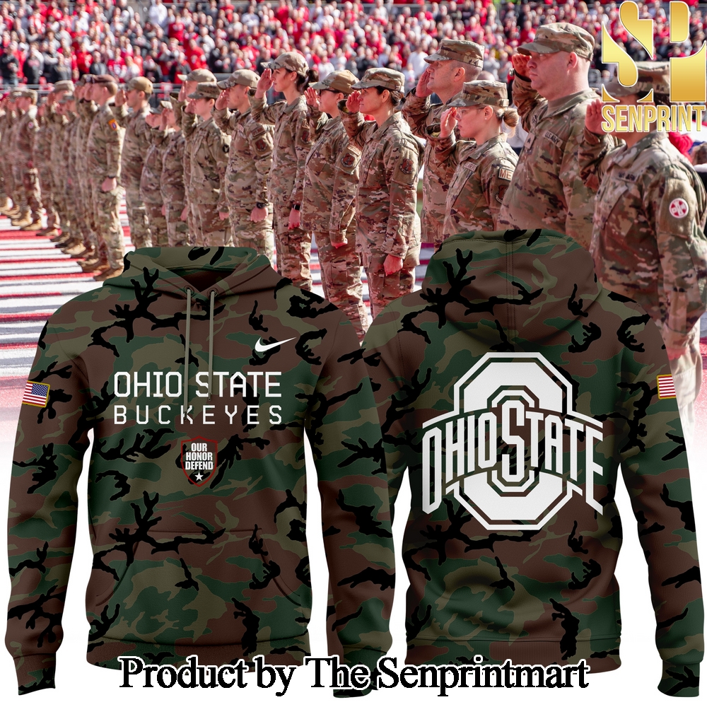 Ohio State Buckeyes 2024 Military Appreciation Hoodie SEN1253