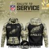 Philadelphia Eagles 2024 Salute to Service Club Camo Hoodie SEN1204