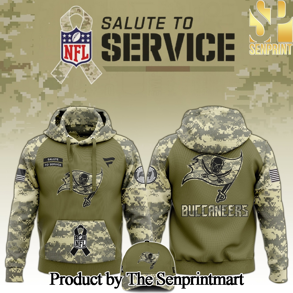 Tampa Bay Buccaneers 2024 Salute to Service Club Camo Hoodie SEN1239