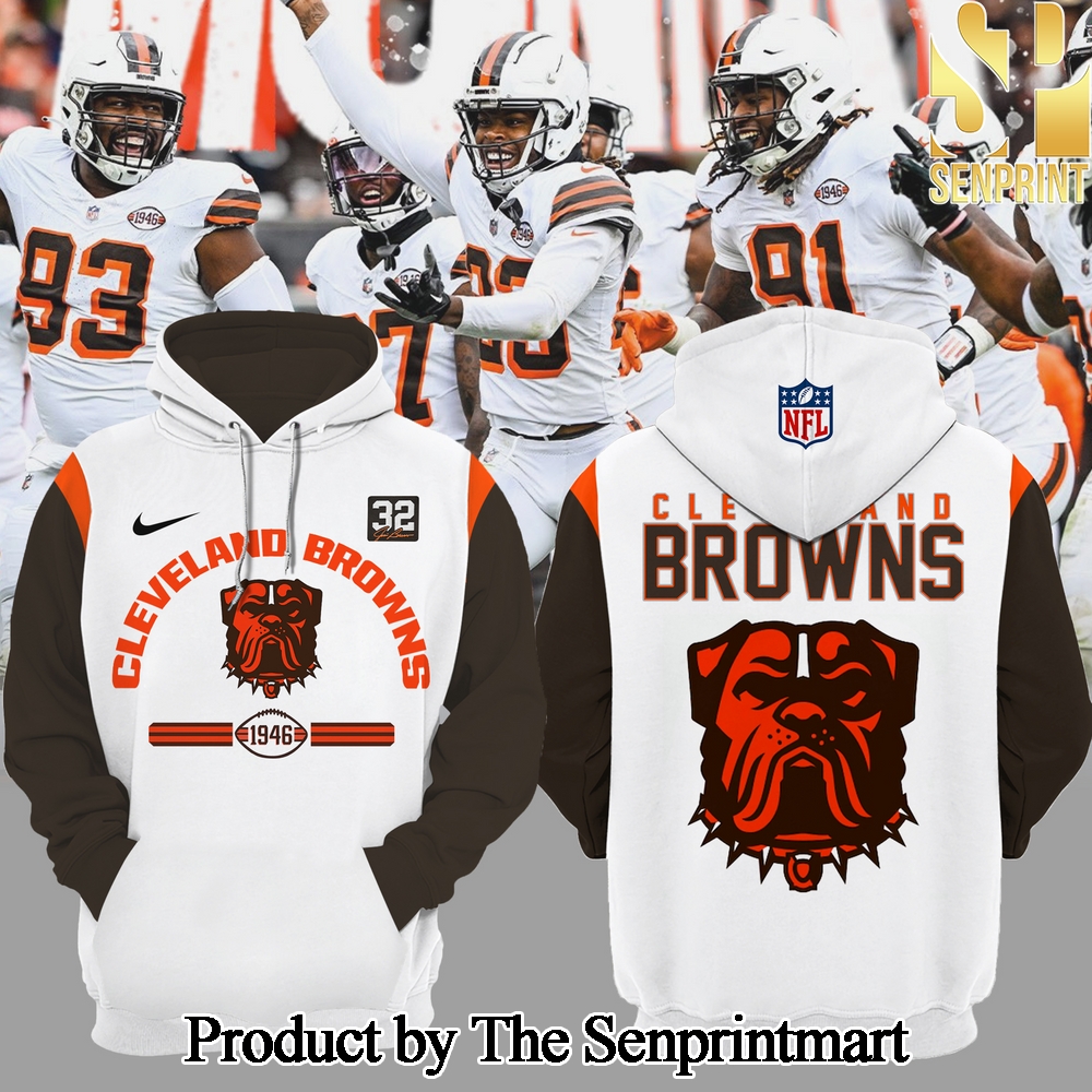 Cleveland Browns Football Wear your white Hoodie SEN3057