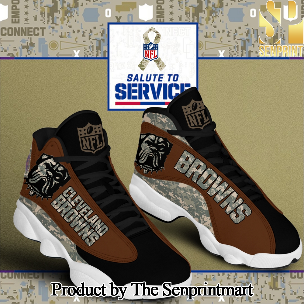 Cleveland Browns NFL Salute To Service Air Jordan 13 SEN3067