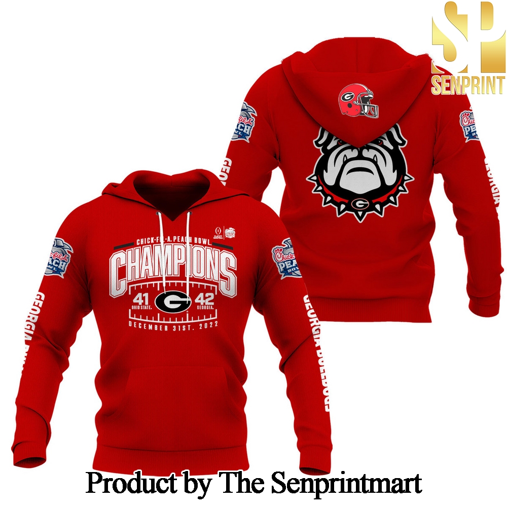 Georgia Bulldogs Champions Casual Full Printed Shirt SEN3198