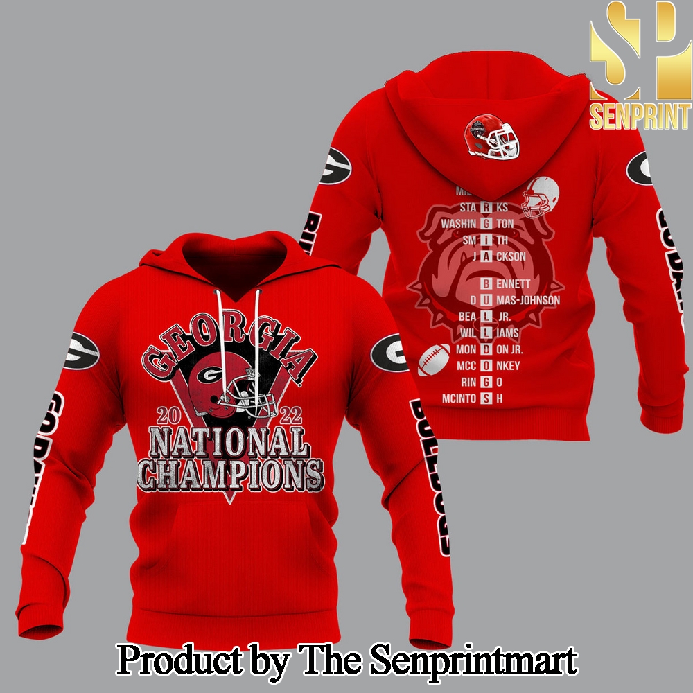 Georgia Bulldogs National Champions Unique All Over Printed Shirt SEN3176