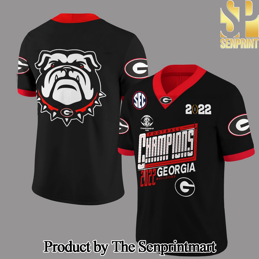 Georgia Bulldogs SEC Champions Casual All Over Printed Jersey SEN3212