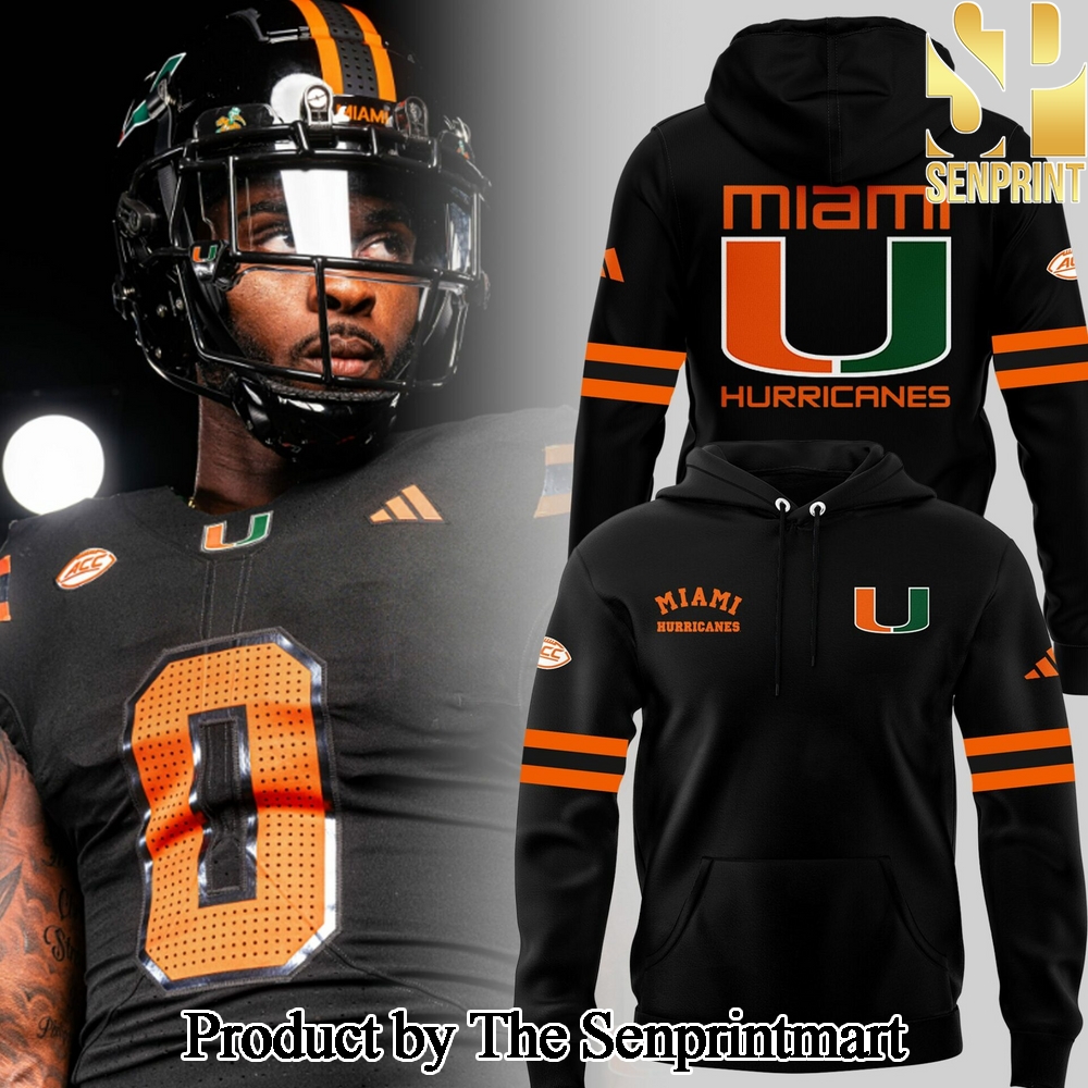 Miami Hurricanes Black Hoodie SEN3281