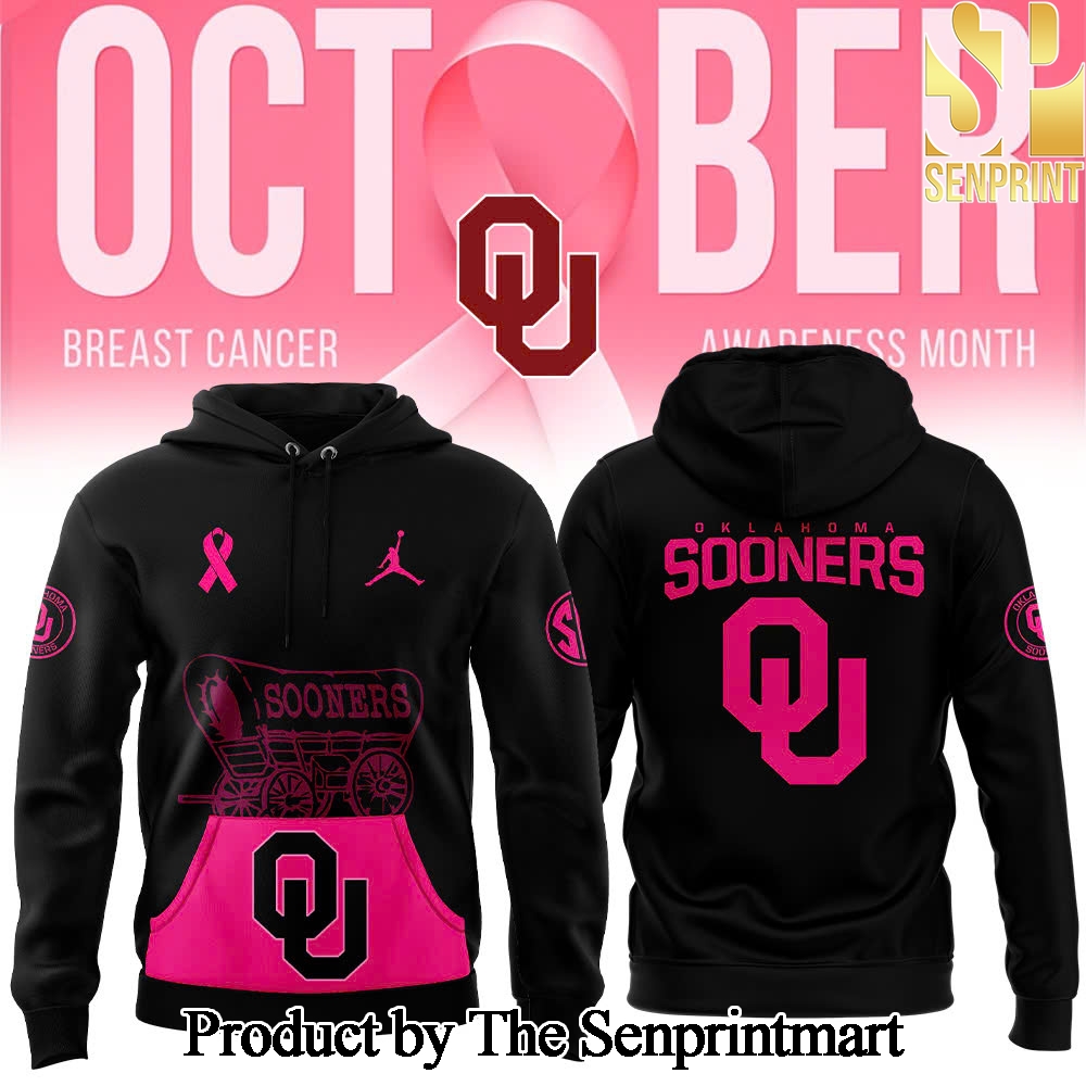 Oklahoma Sooners football 2024 Crucial Catch Club Unique All Over Printed Pullover Hoodie SEN3310