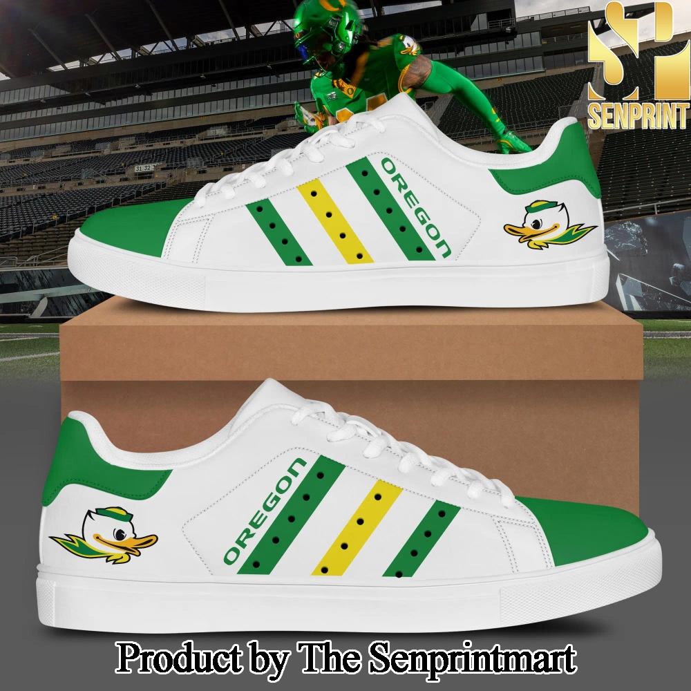 Oregon Ducks Football For Sport Fans Full Printed Sneaker Shoes SEN3378