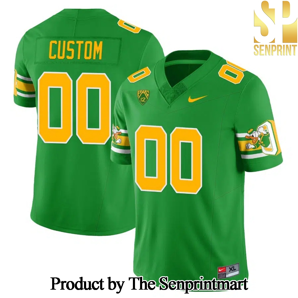 Oregon Ducks Mighty Oregon Throwback Football Custom Uniforms SEN3399