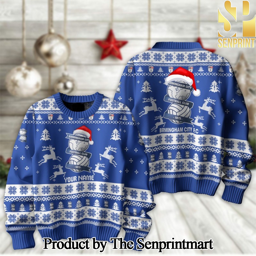 English Football League Birmingham City F.C Knitting Pattern 3D Print Ugly Sweater SEN2238