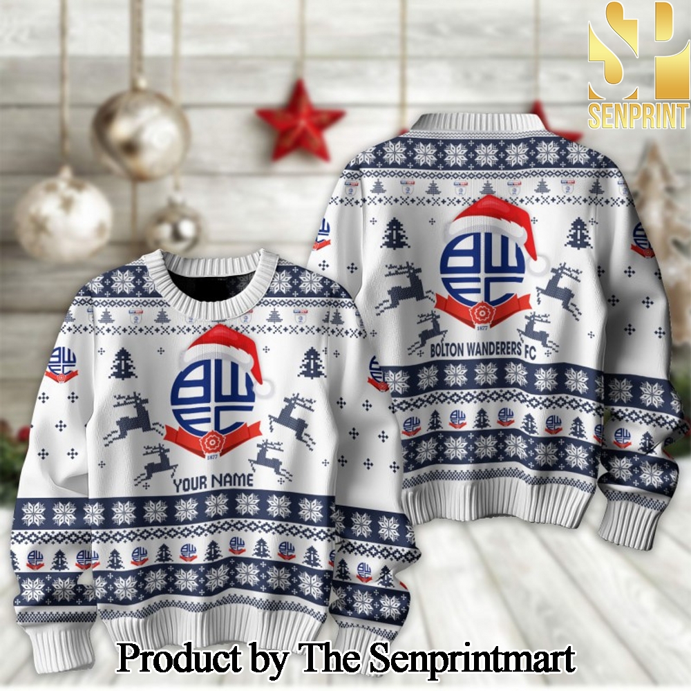 English Football League Bolton Wanderers Ugly Xmas Wool Knitted Sweater SEN2262