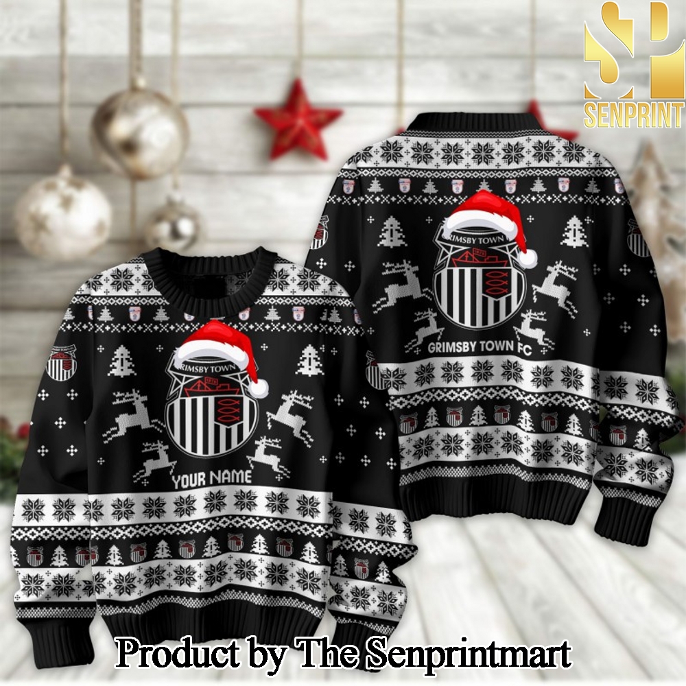 English Football League Grimsby Town Christmas Ugly Wool Knitted Sweater SEN2306