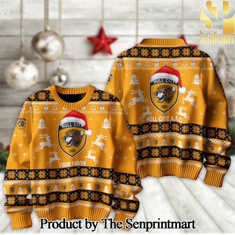 English Football League Hull City Knitting Pattern 3D Print Ugly Sweater SEN2280