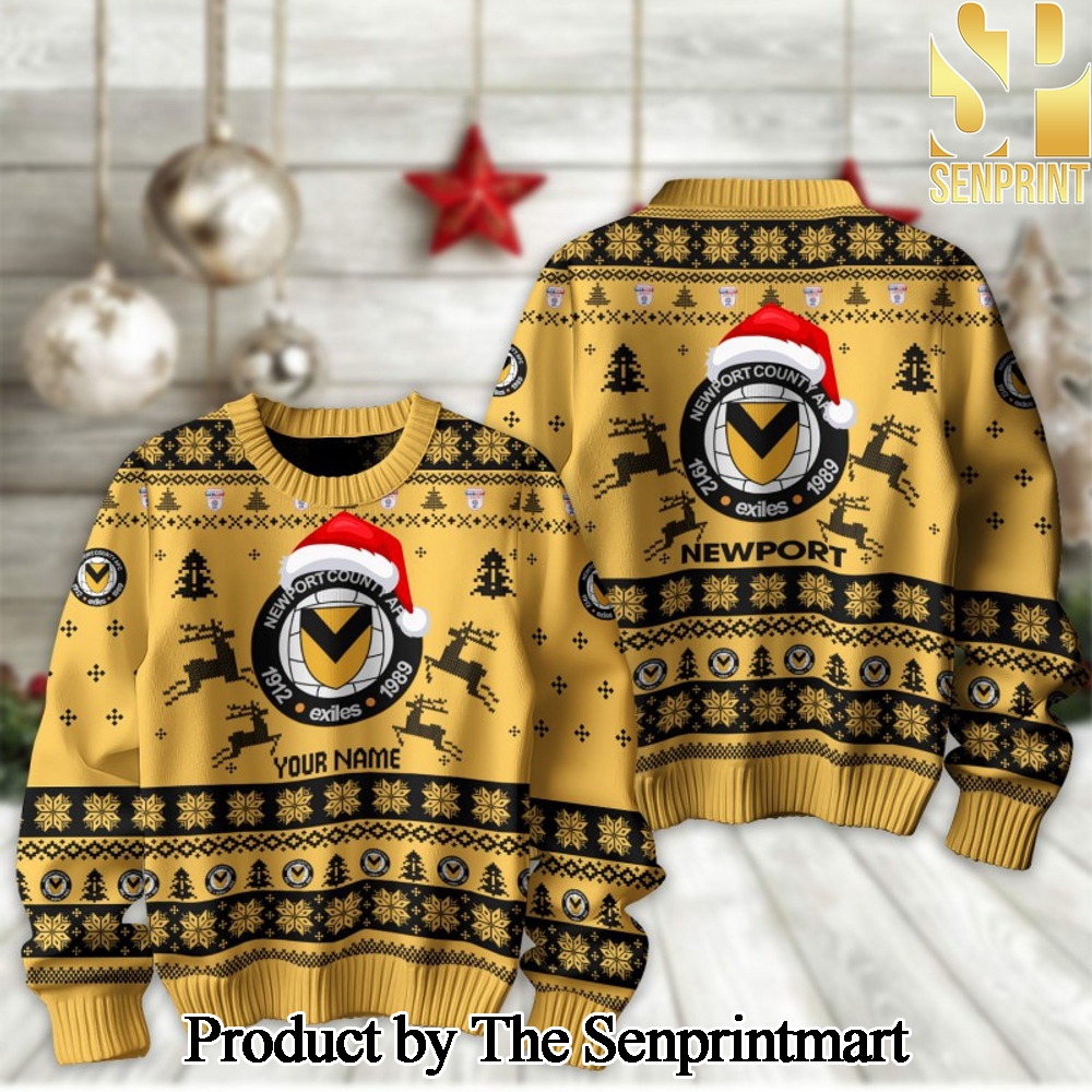 English Football League Newport County Woolen Christmas Sweater SEN2292