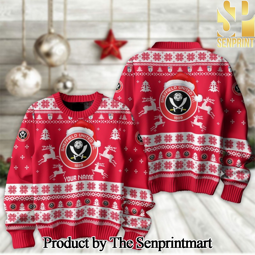 English Football League Sheffield United FC Christmas Ugly Wool Knitted Sweater SEN2243