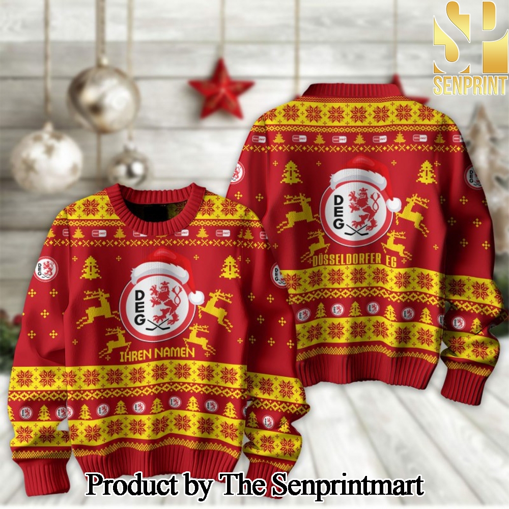 German Ice Hockey League PENNY DEL Dusseldorfer EG Woolen Christmas Sweater SEN2334