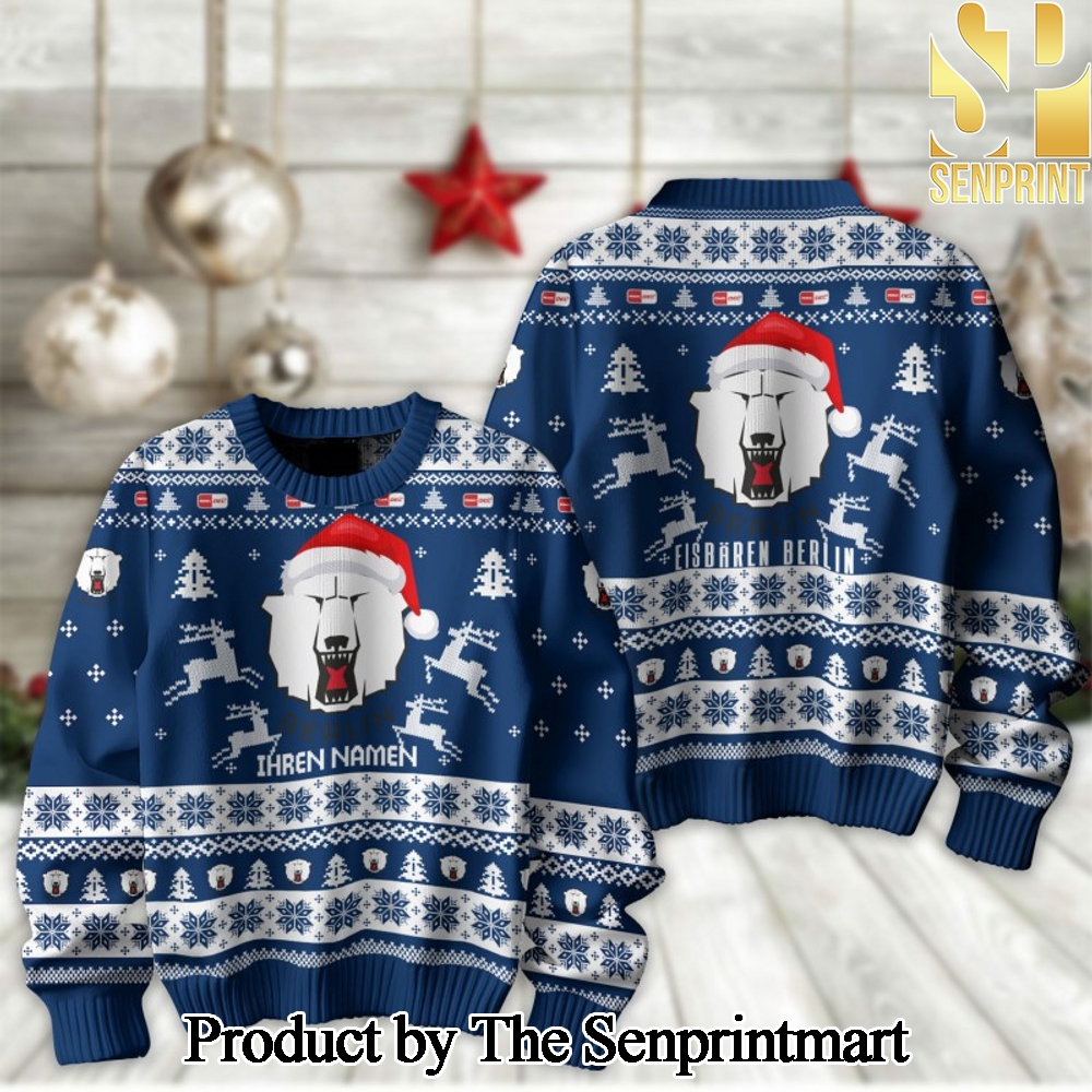 German Ice Hockey League PENNY DEL Eisbaren Berlin 3D Printed Ugly Christmas Sweater SEN2307