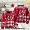 Ice Hockey National League and Swiss League La Chaux-de-Fonds Knitting Pattern 3D Print Ugly Sweater SEN2196