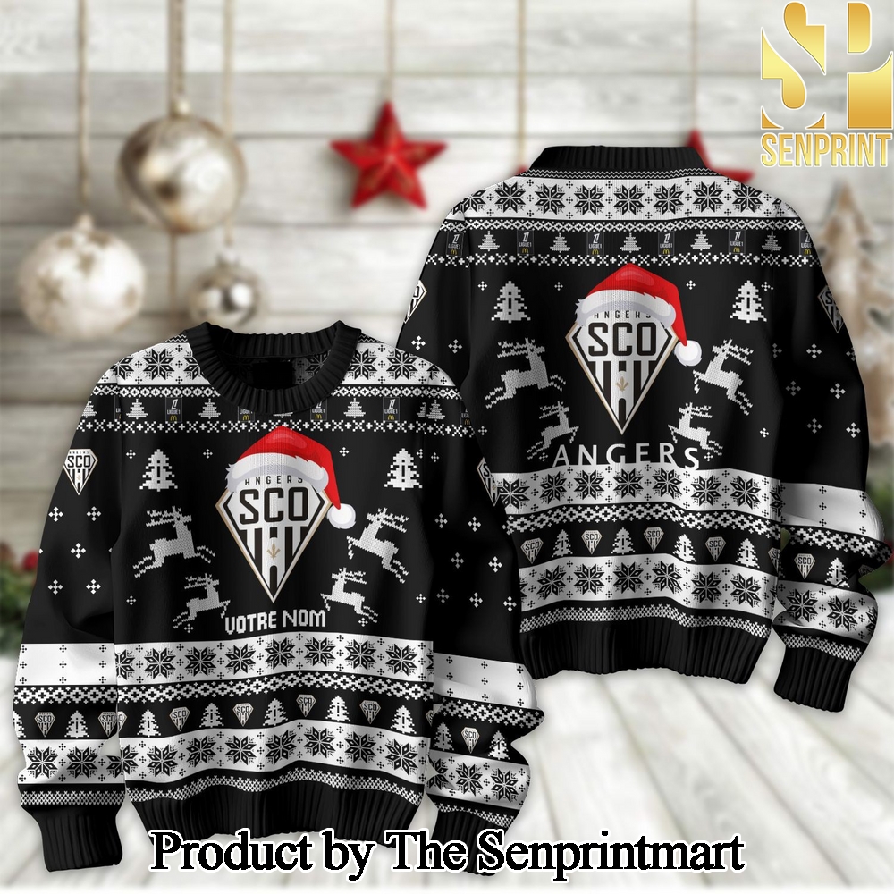 League 1 Angers SCO Woolen Christmas Ugly Sweater SEN2163