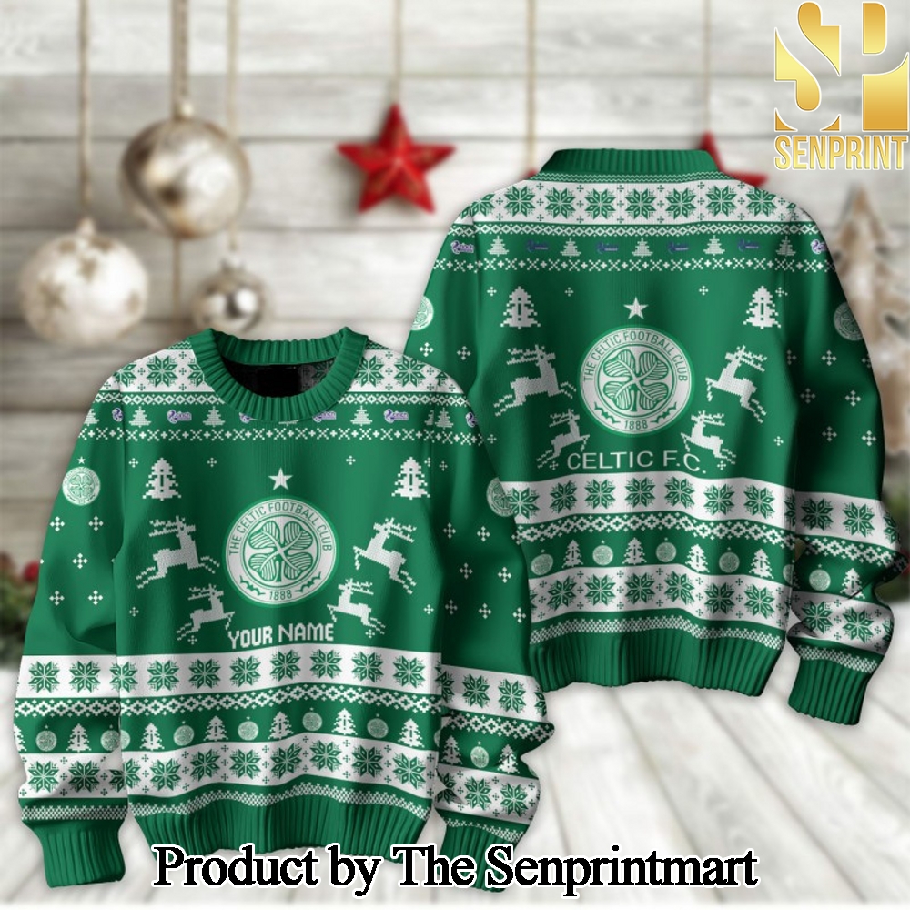 Scottish Professional Football League Celtic F.C Ugly Christmas Holiday Sweater SEN2200