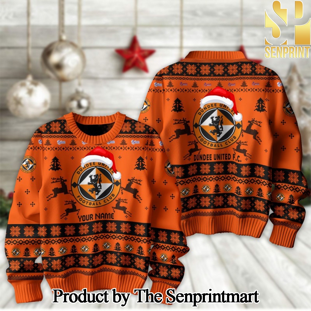 Scottish Professional Football League Dundee United F.C Wool Holiday Sweater SEN2206