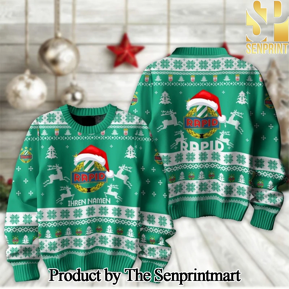 Admiral Bundesliga SK Rapid Wien Ugly Christmas Holiday Sweater SEN2116