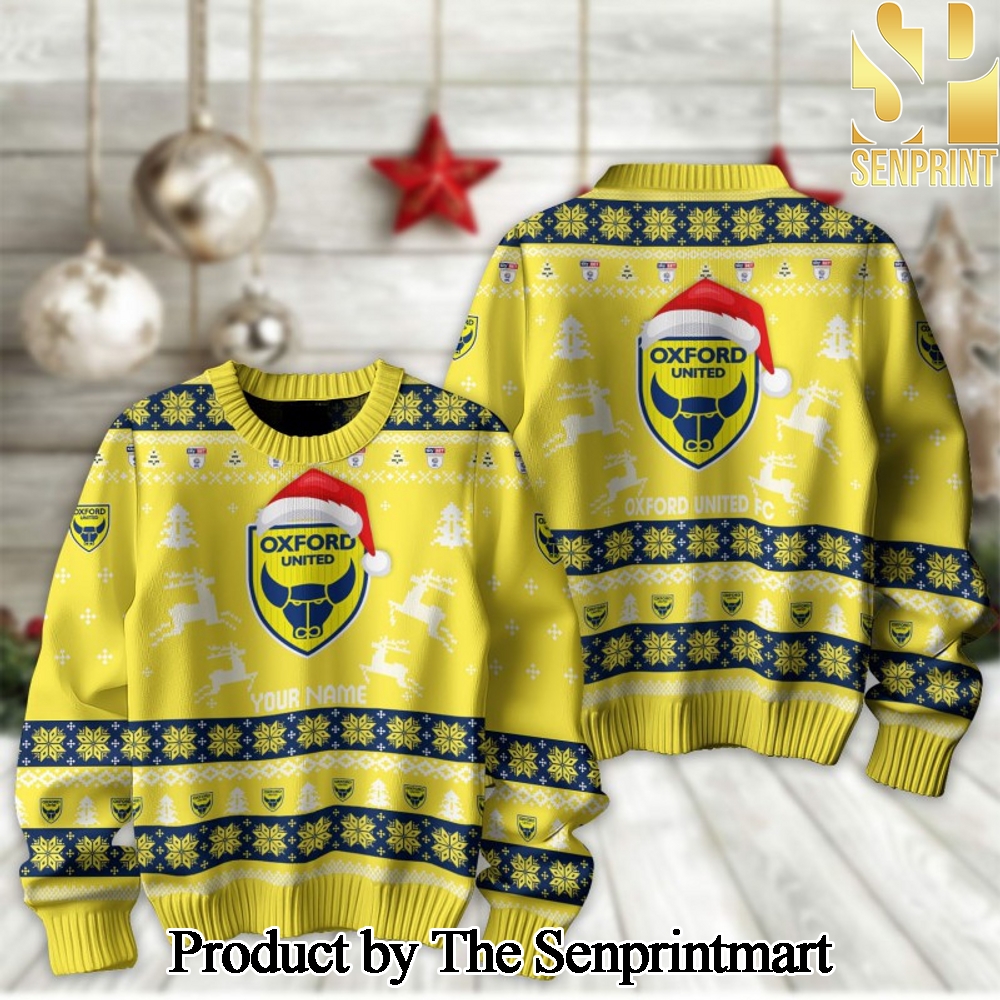 English Football League Oxford United F.C Wool Holiday Sweater SEN2269