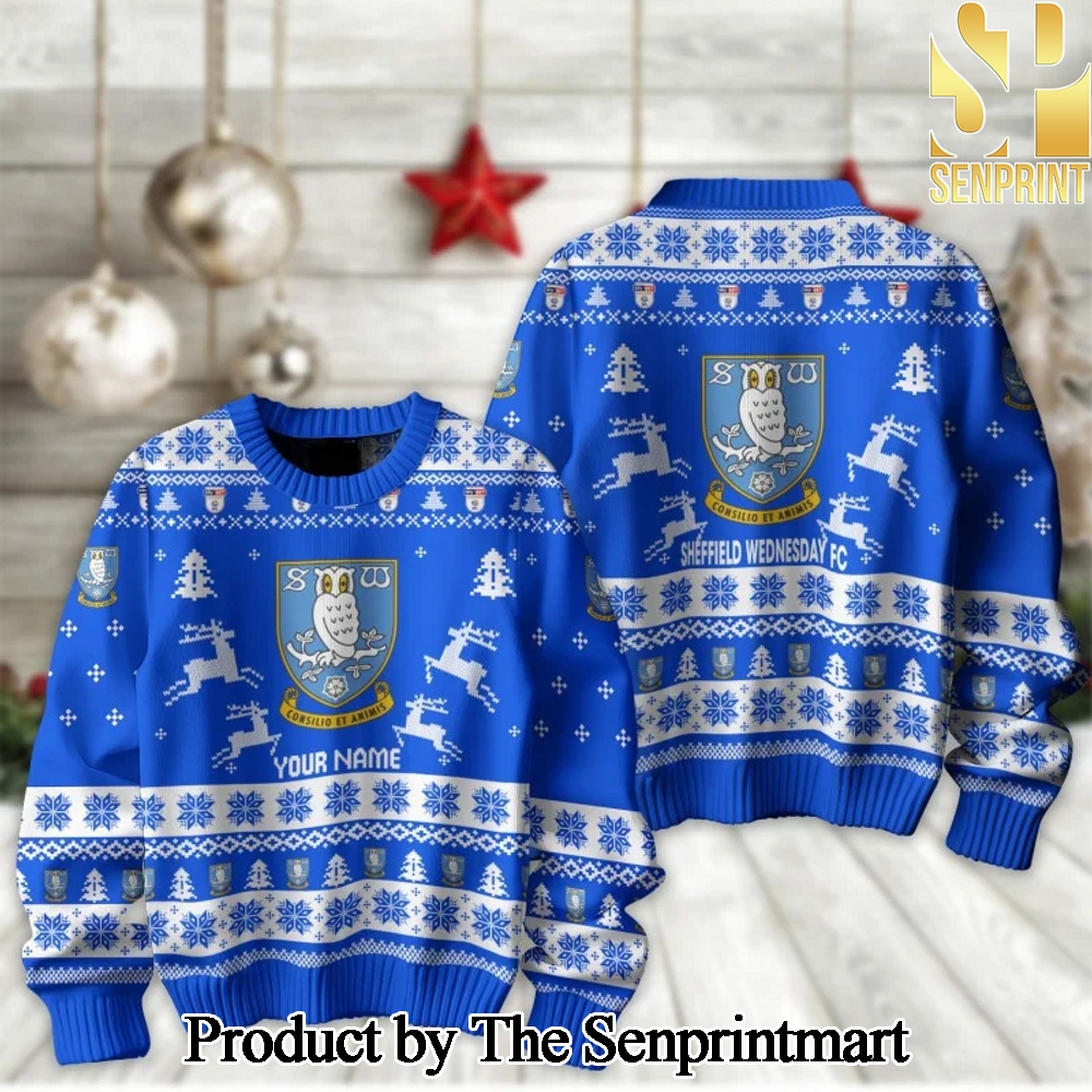 English Football League Sheffield Wednesday Ugly Christmas Holiday Sweater SEN2242