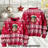 English Football League Wycombe Wanderers Fc Knitting Pattern Ugly Christmas Holiday Sweater SEN2267