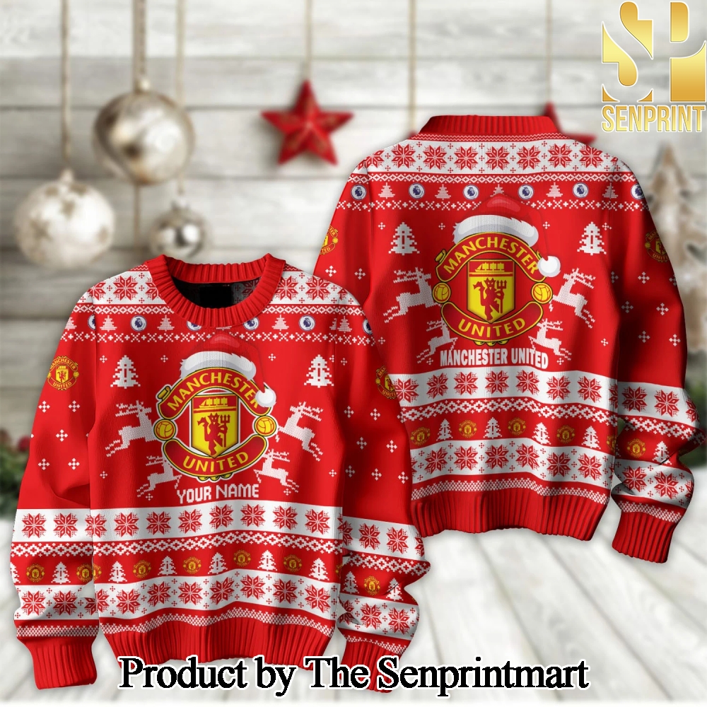 English Premier League Manchester United 3D Printed Ugly Christmas Sweater SEN2139