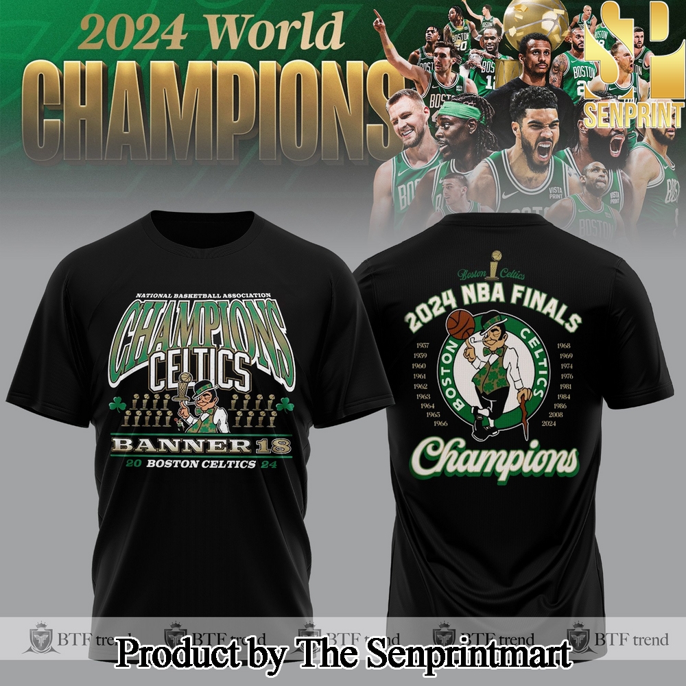 Boston Celtics 2024 NBA Finals 18 Time Champions Shirt SEN2583