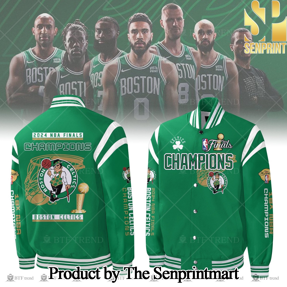 Boston Celtics 2024 NBA Finals Champions Bomber Jacket SEN2588