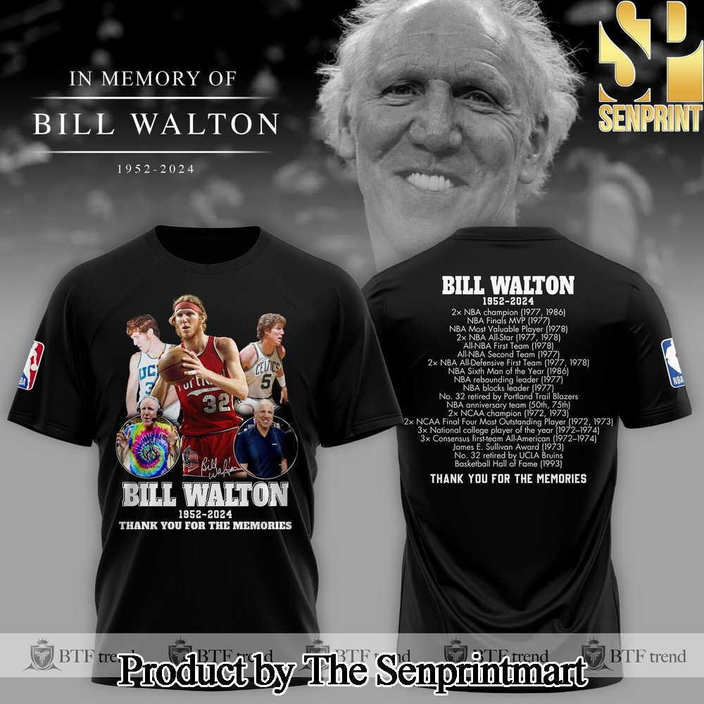 Boston Celtics Bill Walton For Sport Fans Full Printed Shirt SEN2600