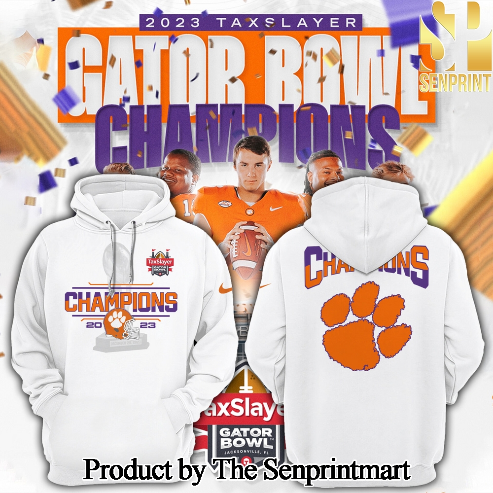 Clemson Tigers TaxSlayer Gator Bowl Champions Hoodie SEN2620