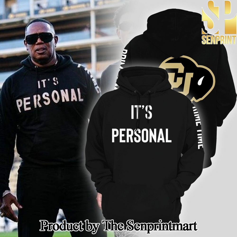 Colorado Buffaloes 2024 Black Pattern Full Printed Pullover Hoodie It’s Personal SEN2544