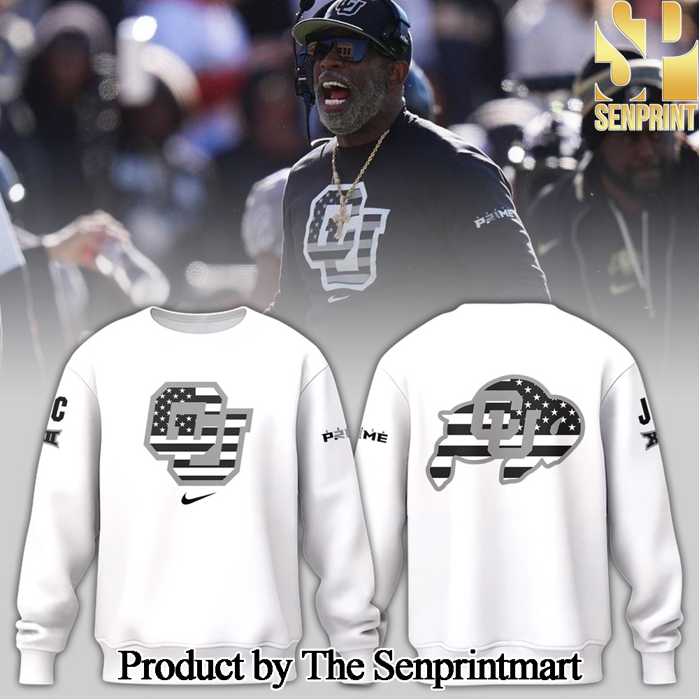 Colorado Buffaloes 2024 Limited Veterans White Sweatshirt SEN2532