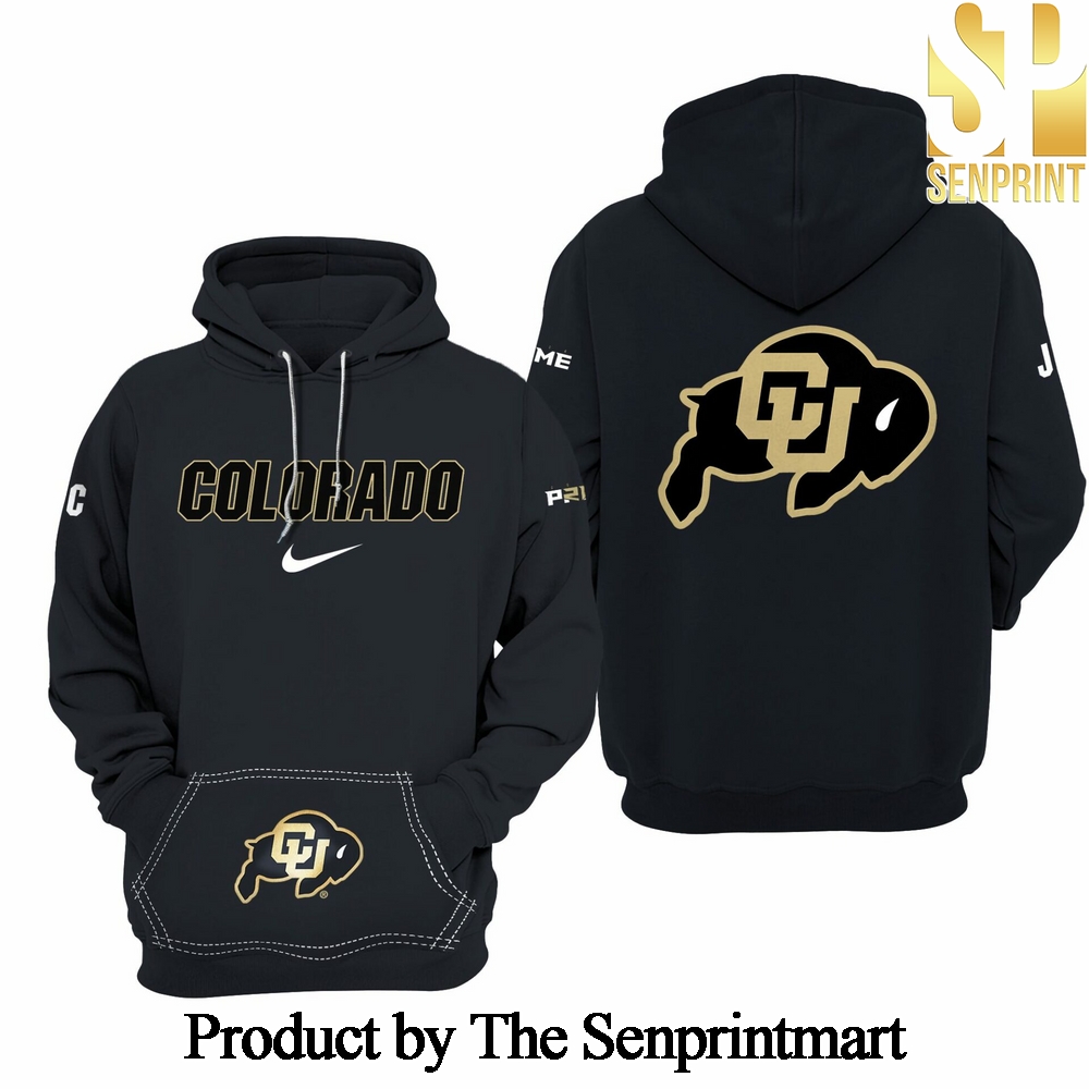 Colorado Buffaloes 2024 Special Black Pattern Full Printed Pullover Hoodie SEN2547