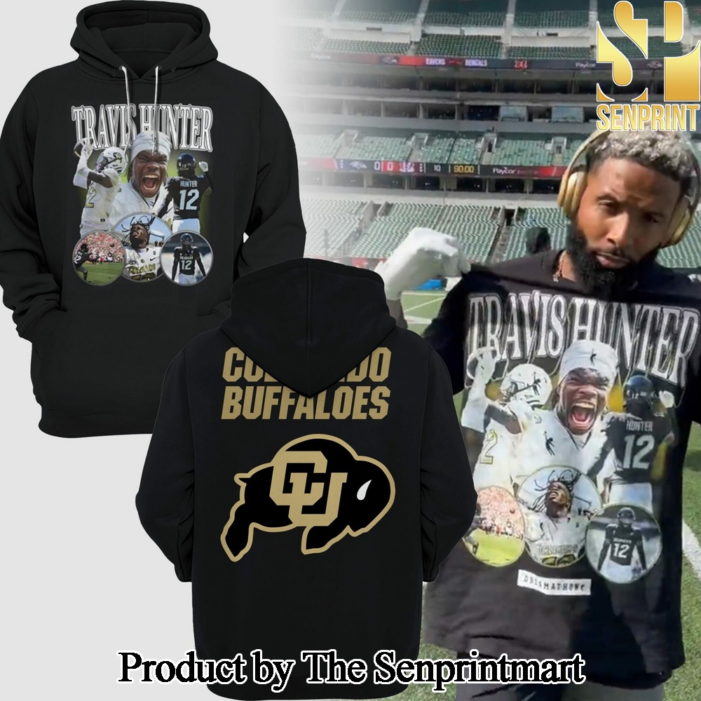 Colorado Buffaloes 2024 Travis Hunter For Fans Full Printed Hoodie SEN2555