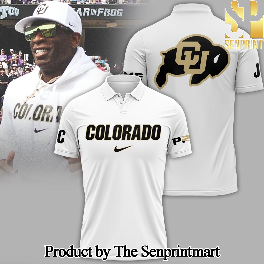 Colorado Buffaloes 2024 White For Sport Fans Full Printed Polo Shirt SEN2554