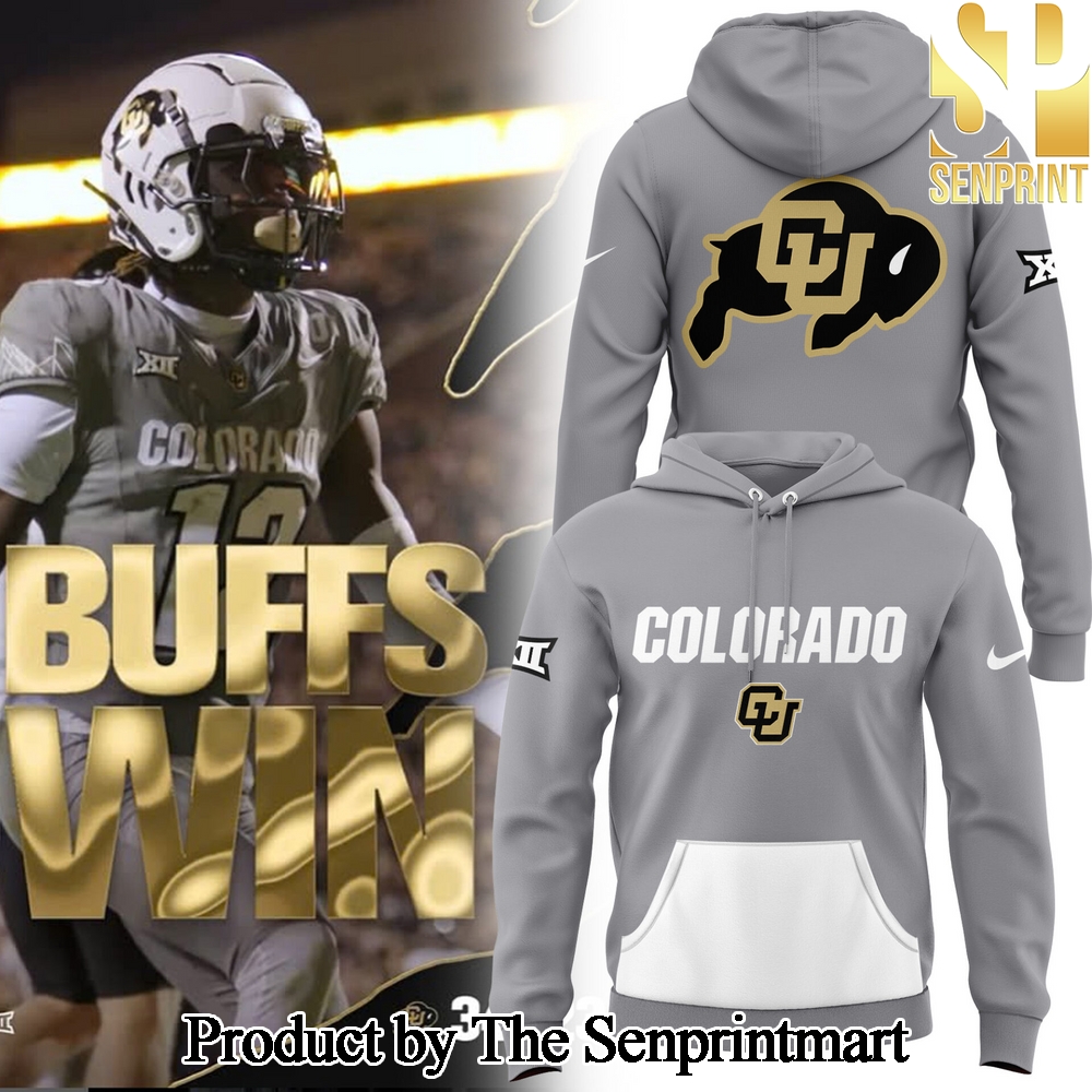 Colorado Buffaloes NCAA 2024 Colorado Buffaloes Grey Hoodie SEN2524