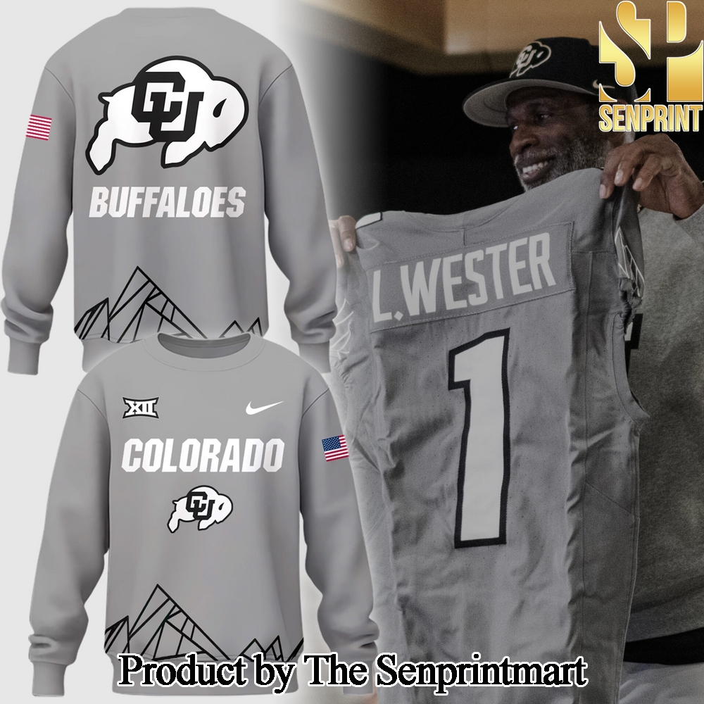 Colorado Buffaloes NCAA 2024 Limited Grey Sweatshirt SEN2540