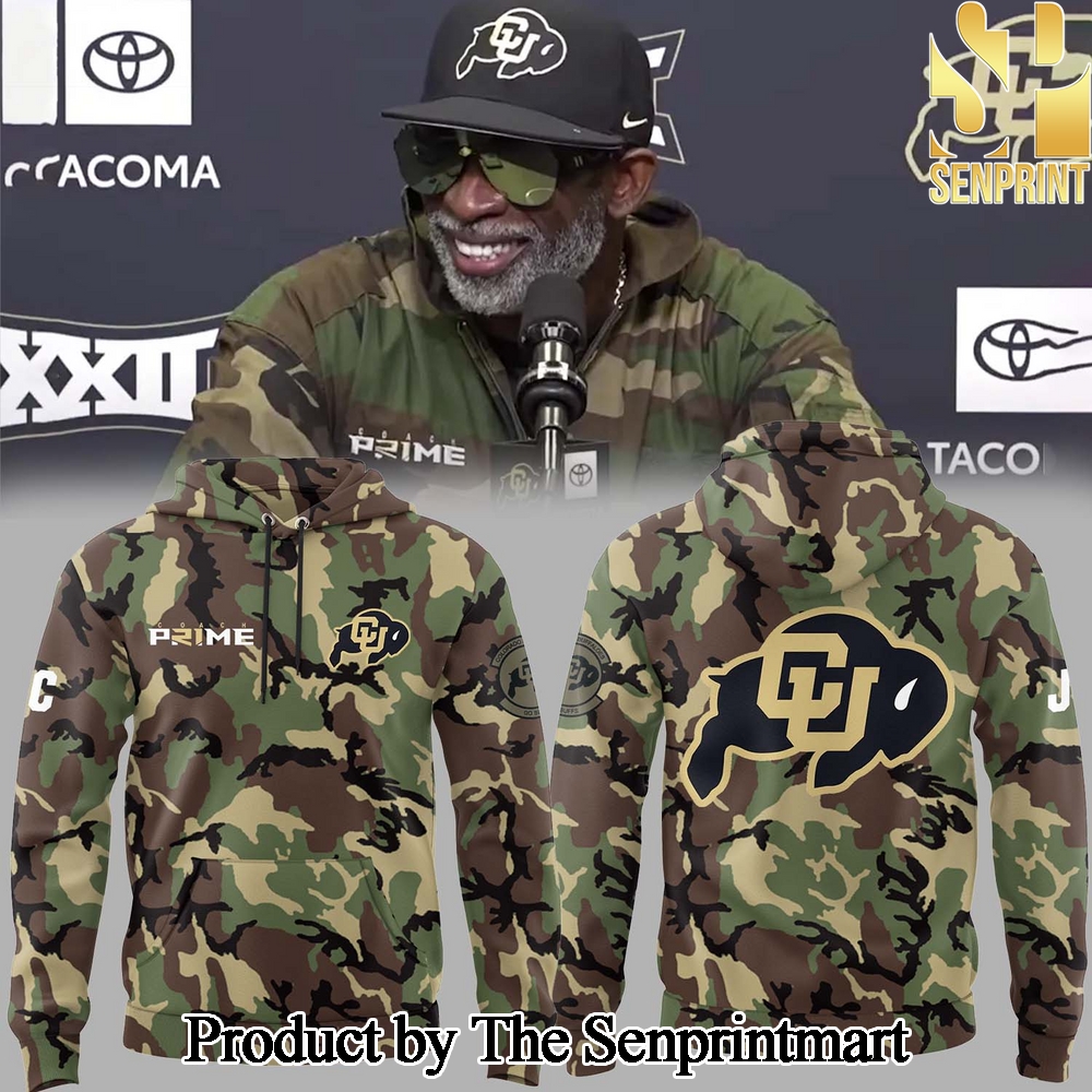 Colorado Buffaloes NCAA Veteran Camo For Fans All Over Printed Hoodie SEN2536