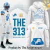 Detroit Lions 2024 Limited The 313 White Hoodie SEN2642