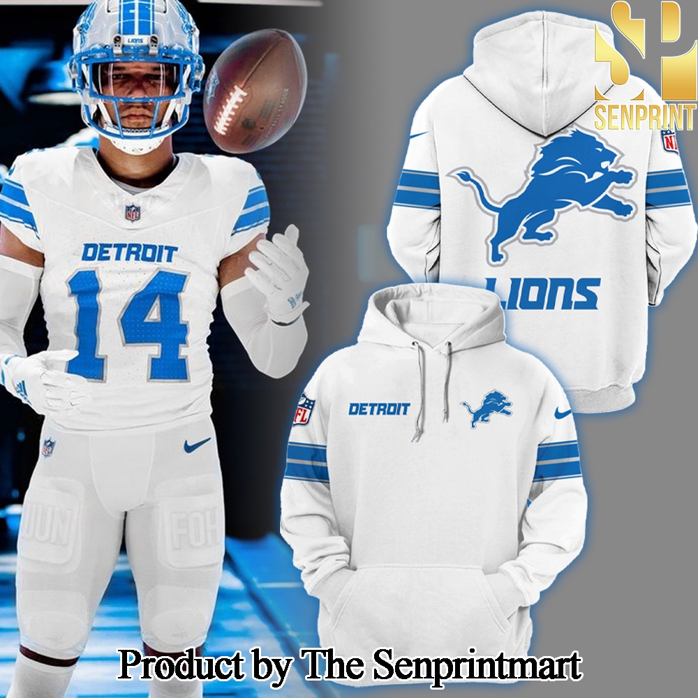 Detroit Lions Team 2024 White The 313 Limited Hoodie SEN2671