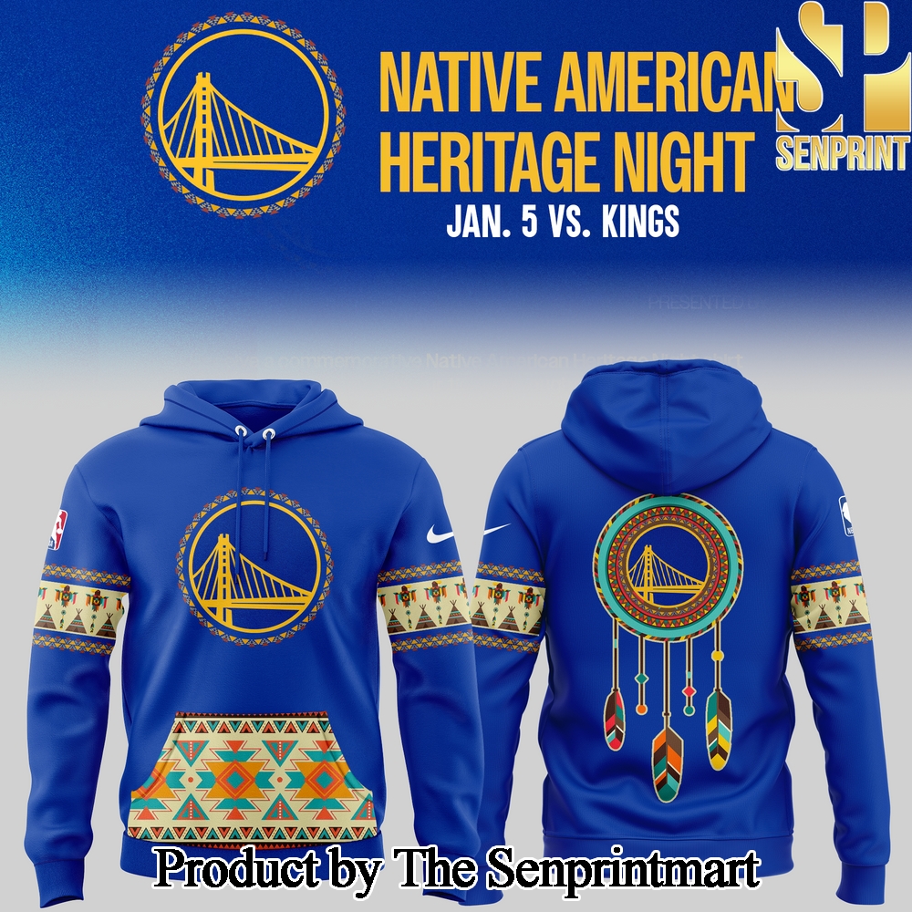 Golden State Warriors Native American Heritage Night Hoodie SEN2686