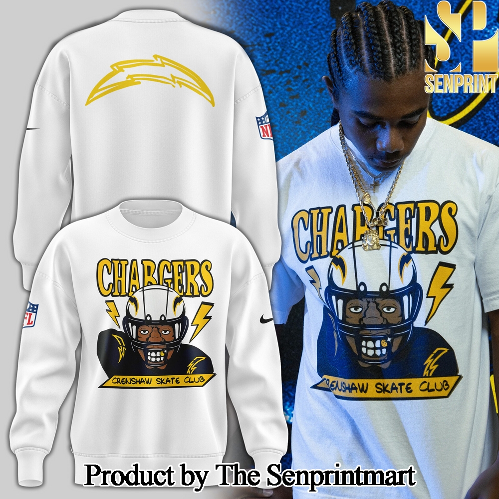 Los Angeles Chargers City Made For Sport Fans Full Printed Sweatshirt SEN2614