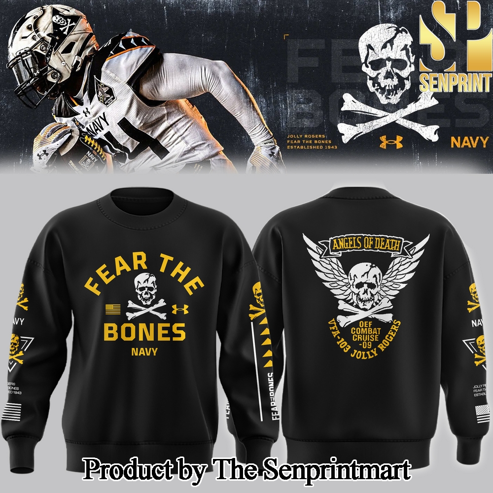 Navy Midshipmen Angel Of Death Jolly Rogers Sweatshirt SEN2743