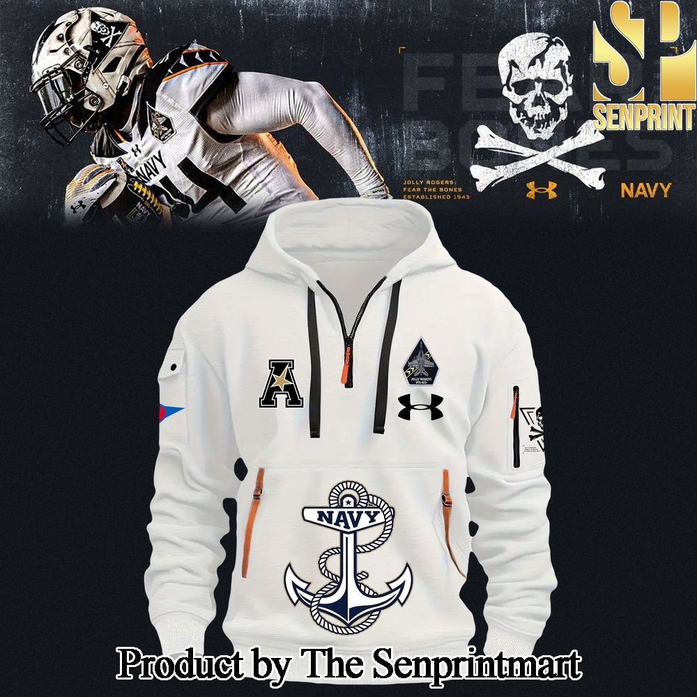 Navy Midshipmen Football 2024 For Fans Full Printed New Hoodie SEN2766