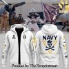 Navy Midshipmen Football Zip Hoodie 2024 Navy Game Uniform SEN2765